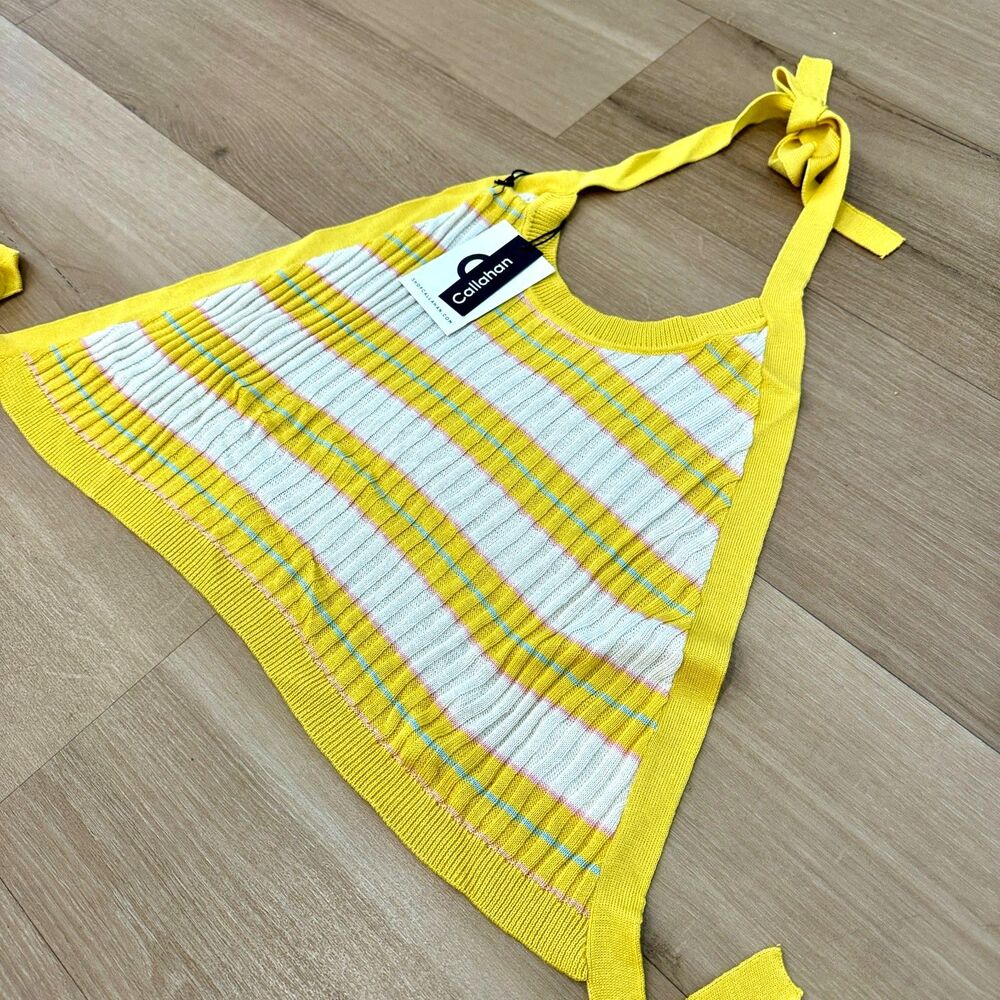 NWT* Callahan Ronnie Knit Skirt and Halter Crop Top Set - Women's Large - Picture 4 of 11